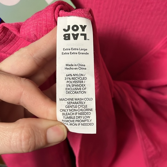 NWT! JoyLab Wear 2 Ways Long Sleeve Crop Top - Picture 9 of 9